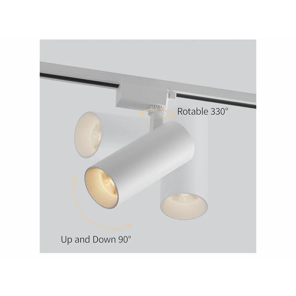 Aisilan 20W LED Track Light Heads 4 Pack H Type Dimmable Warm White CRI97 Indoor